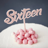 Sixteen Birthday Cake Topper