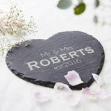 Slate Heart Personalised Serving Board