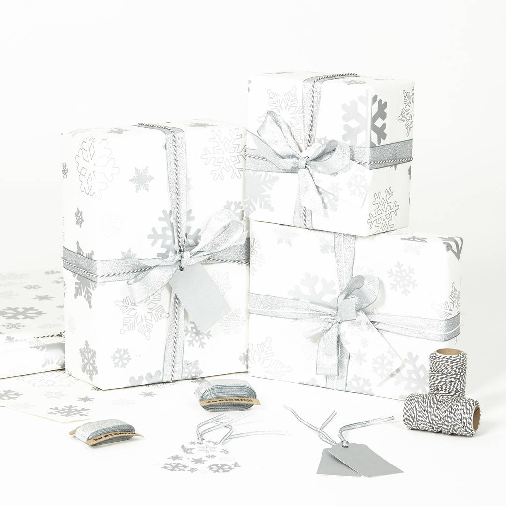 Snowflakes Christmas Wrapping Paper