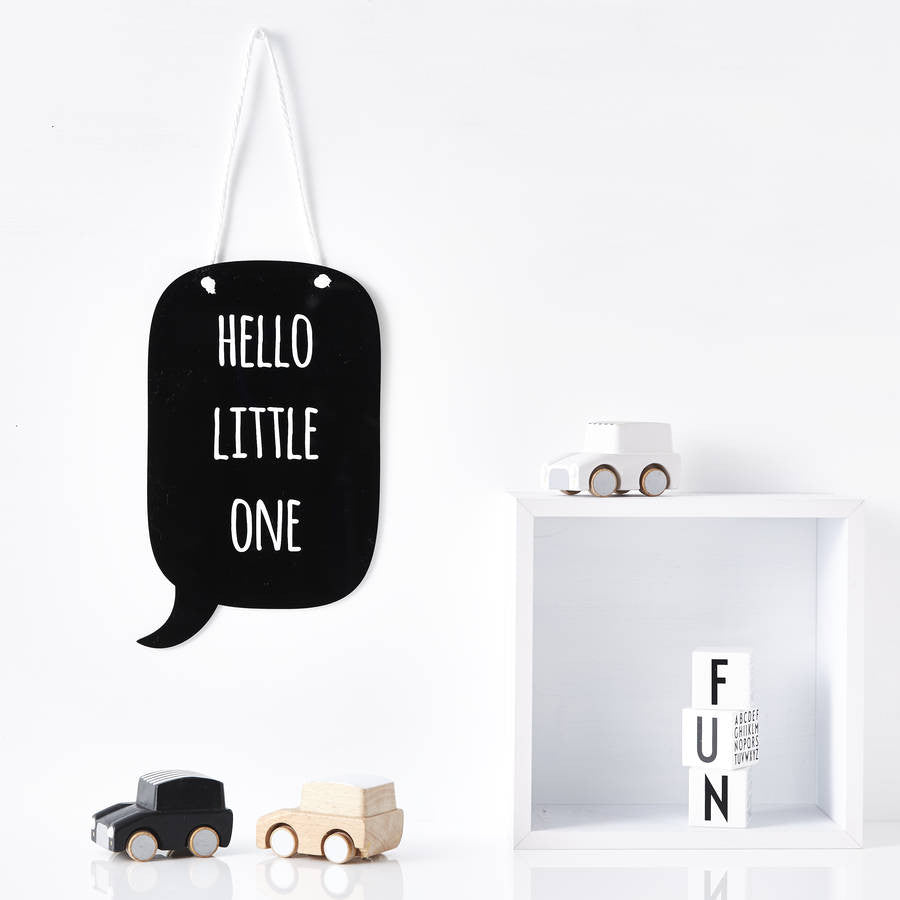 Speech Bubble Personalised Nursery Wall Art