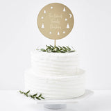 Starry Night Personalised Christmas Cake Topper
