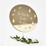 Starry Night Personalised Christmas Cake Topper