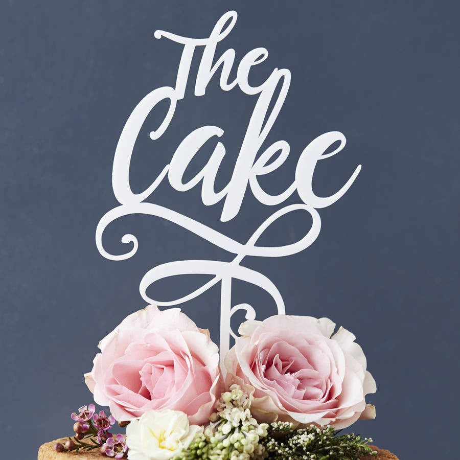 'The Cake' Personalised Cake Topper