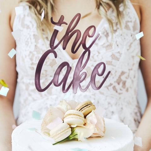 'The Cake' Personalised Wedding Cake Topper