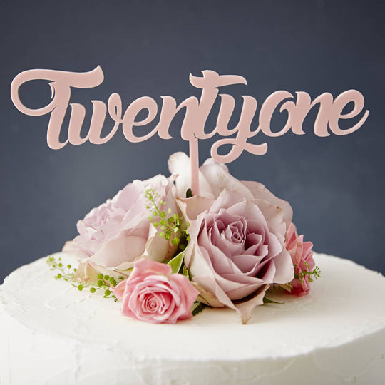 Twenty One Birthday Cake Topper