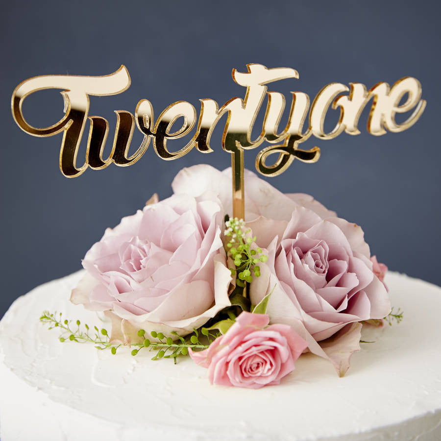 Twenty One Birthday Cake Topper