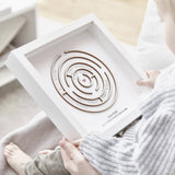 Wooden Maze Personalised Baby Print