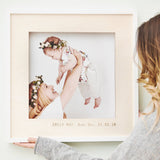 Wooden Personalised Baby Photo Frame