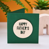 Wooden Personalised Father's Day Card