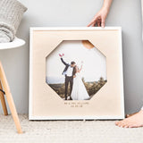 Wooden Personalised Wedding Photo Frame