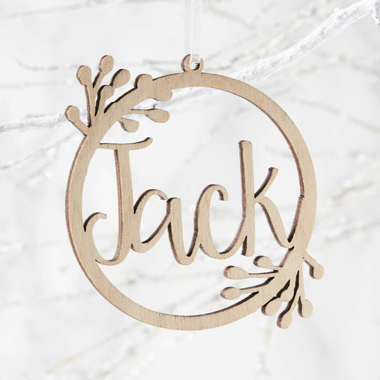 Wreath Personalised Christmas Decoration