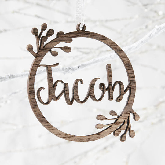 Wreath Personalised Christmas Decoration