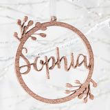 Wreath Personalised Christmas Decoration